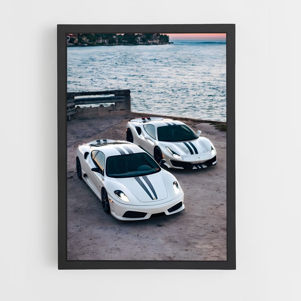 Poster Plage de Vitesse – affiche Ferrari (vue 2)